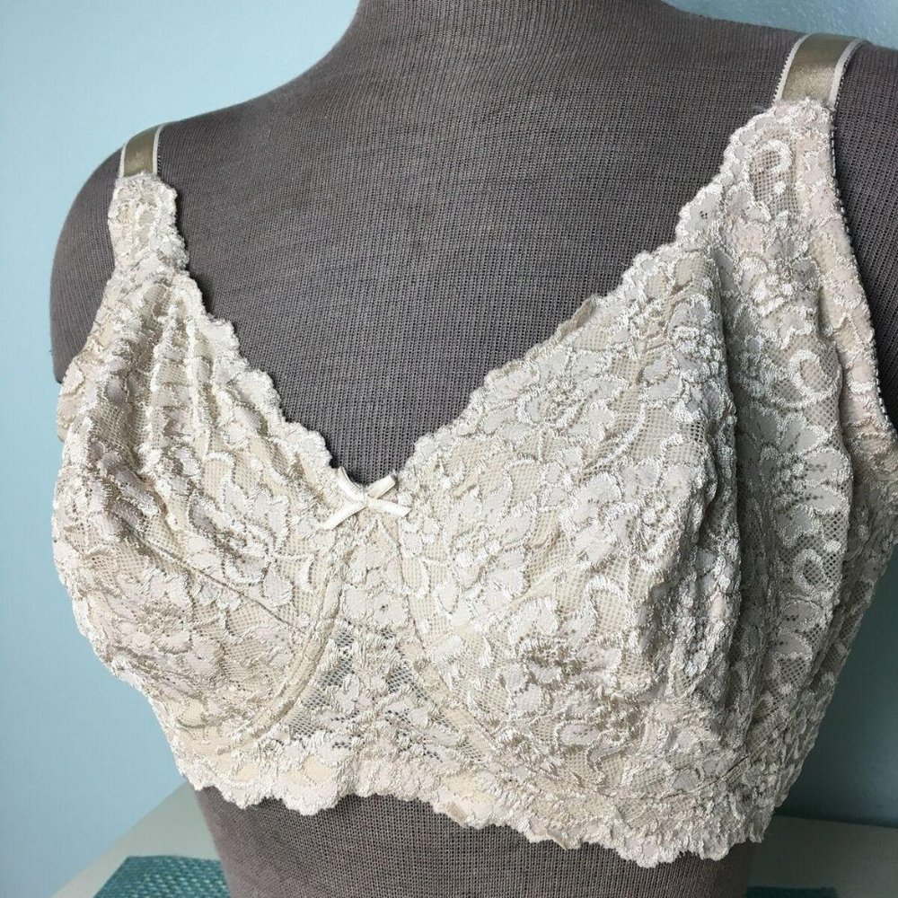 Classique 710 Mastectomy Bra 42D Cream Floral Lace